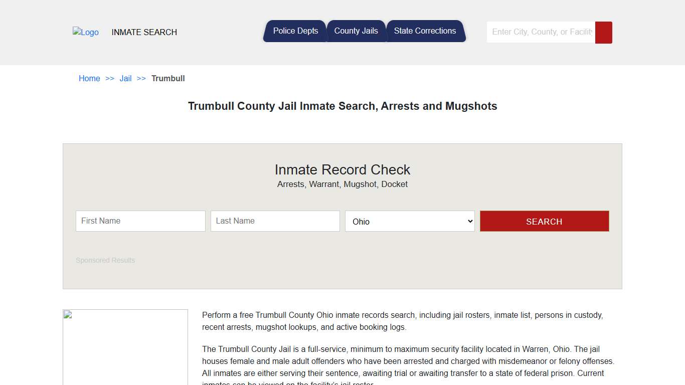 Trumbull County Jail Inmate Search, Arrests and Mugshots | Jail Roster Search