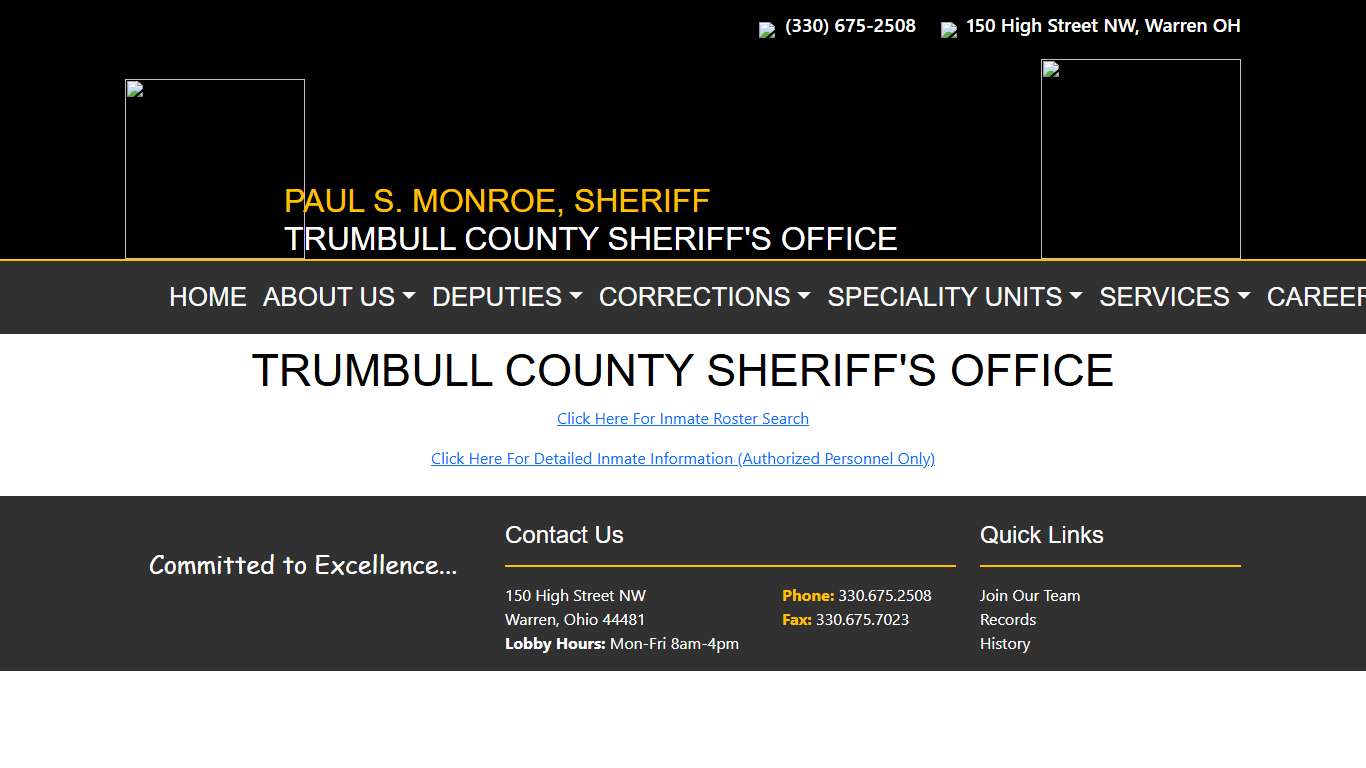 Trumbull County Sheriff's - Trumbull County Sheriff